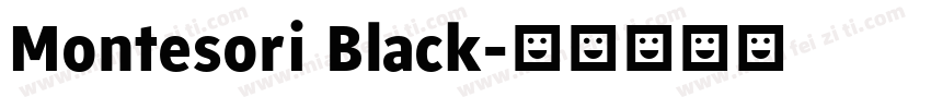 Montesori Black字体转换